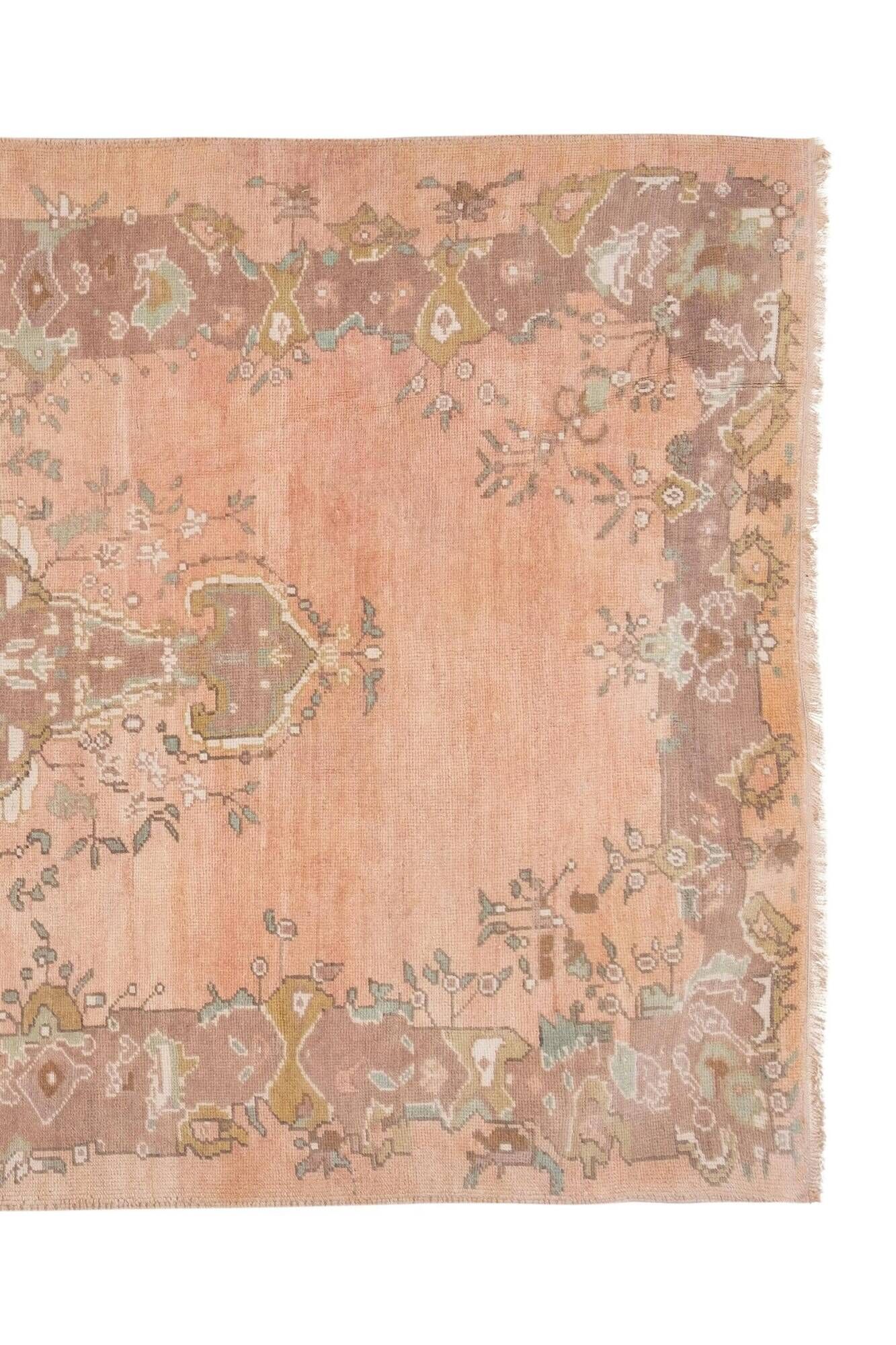 Vintage Turkish handmade rug 152x295 cm