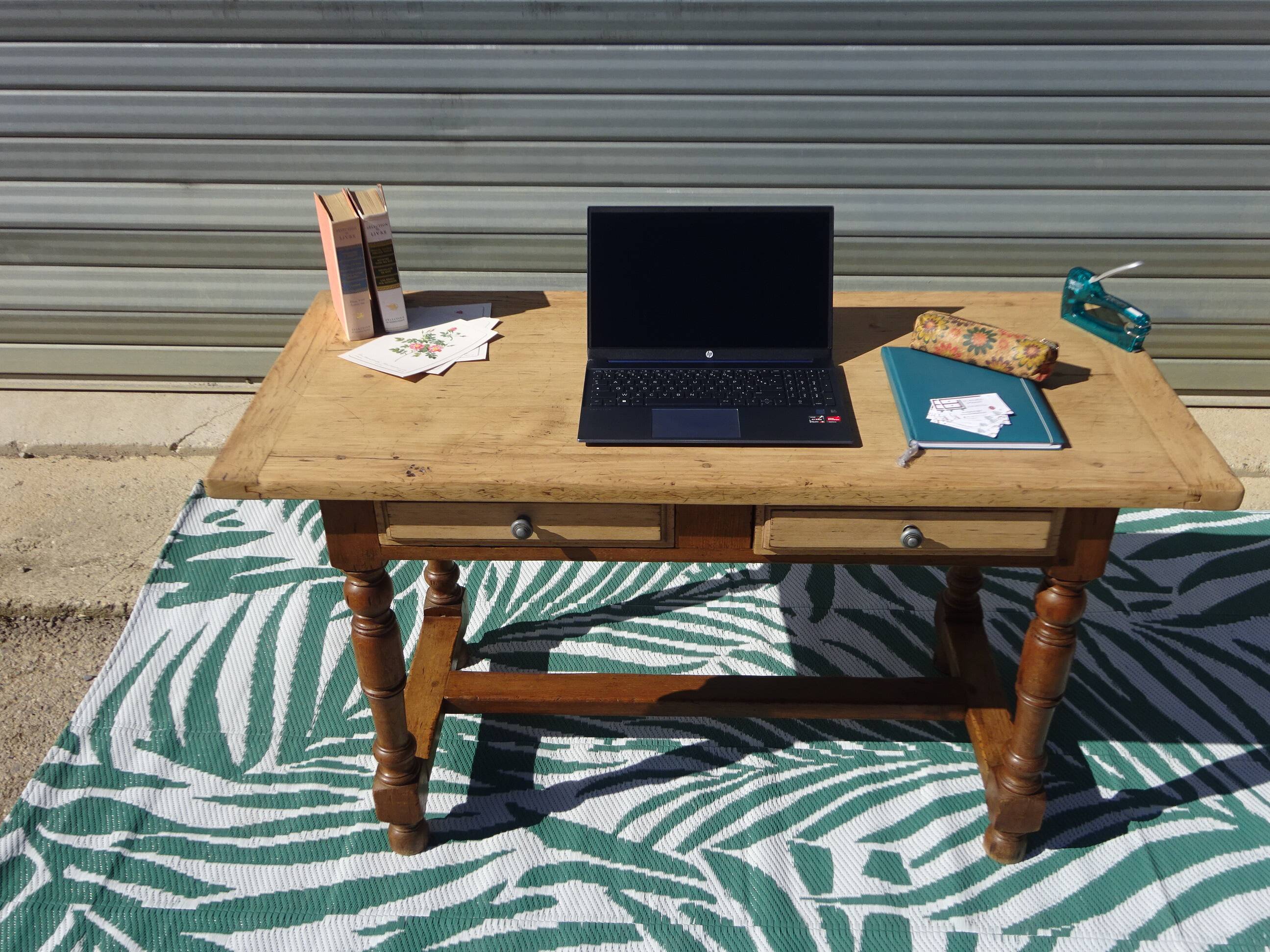 table/desk made of solid oak