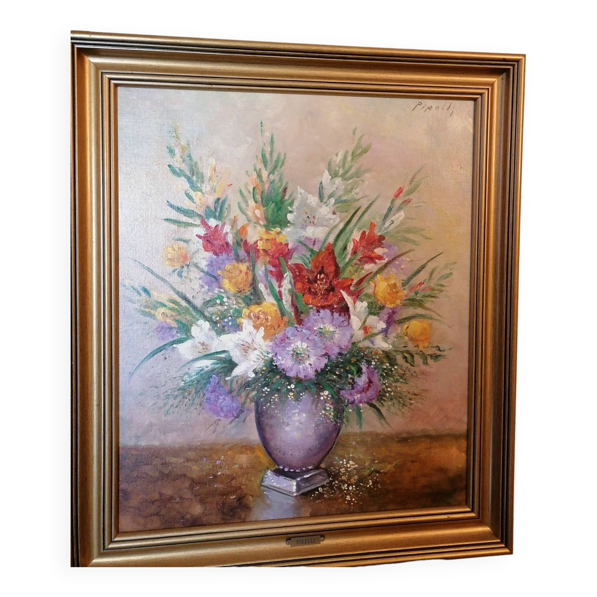 Pirelli framed painting