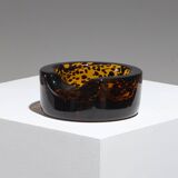 Cendrier en verre de Murano ambré, 1960