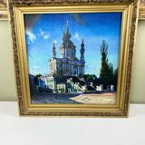 Painting St Andrew's Church in kyiv