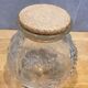Glass jar molded cork lid
