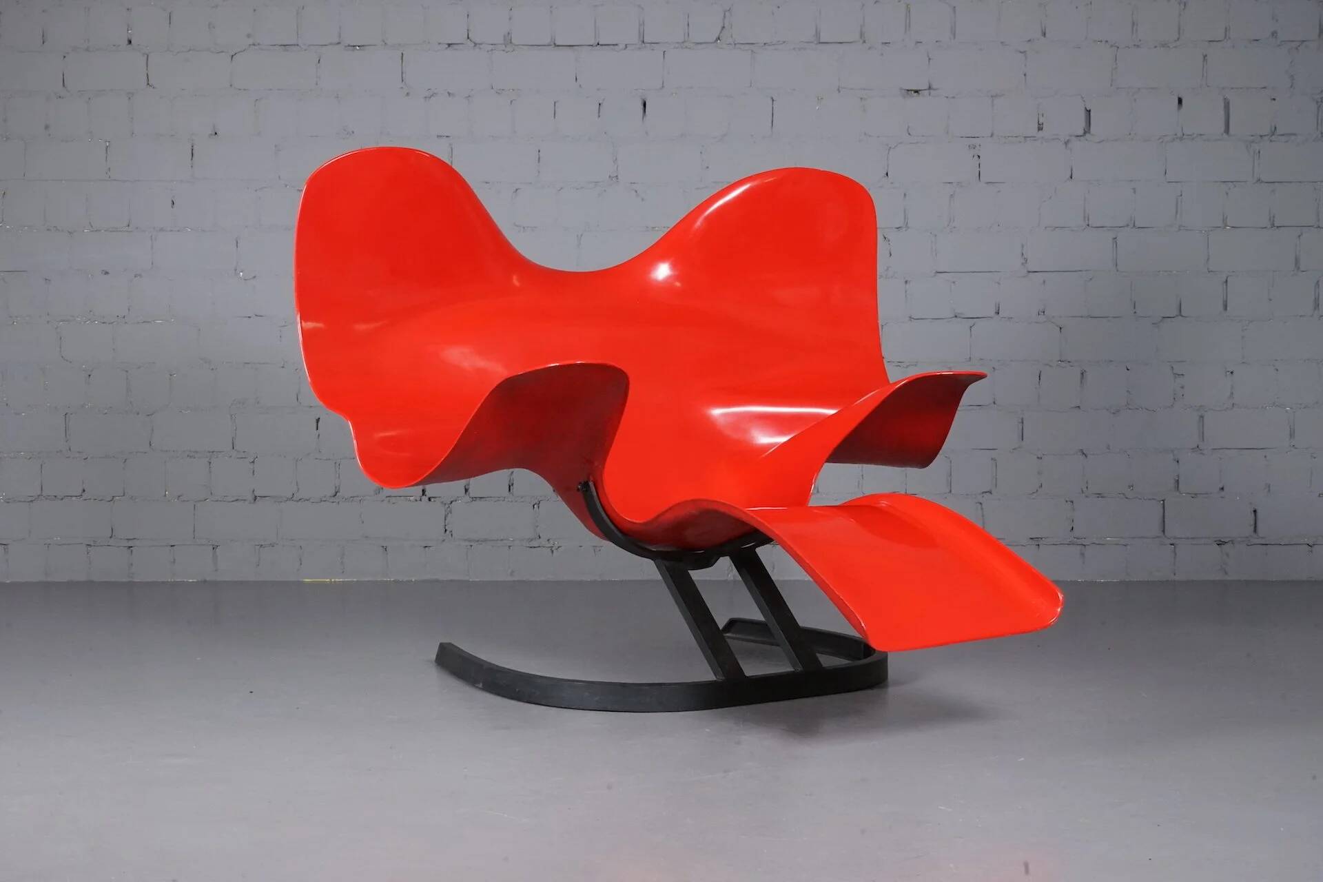 Red Elephant Chair by Bernard Rancillac