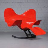 Red Elephant Chair by Bernard Rancillac