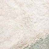 Moroccan Berber carpet blessed ouarain ecru with colorful patterns 255x156cm