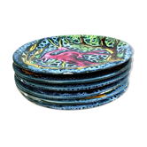 Set of 6 Vallauris plates
