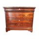 Commode Louis Philippe, XIX°,en acajou, marbre Sainte-Anne