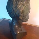 Large plaster bust of Louis Pasteur