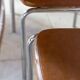 8 vintage tubular chrome and skai chairs, 1970