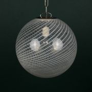 Vintage Swirl Murano pendant lamp, Italy, 1970s