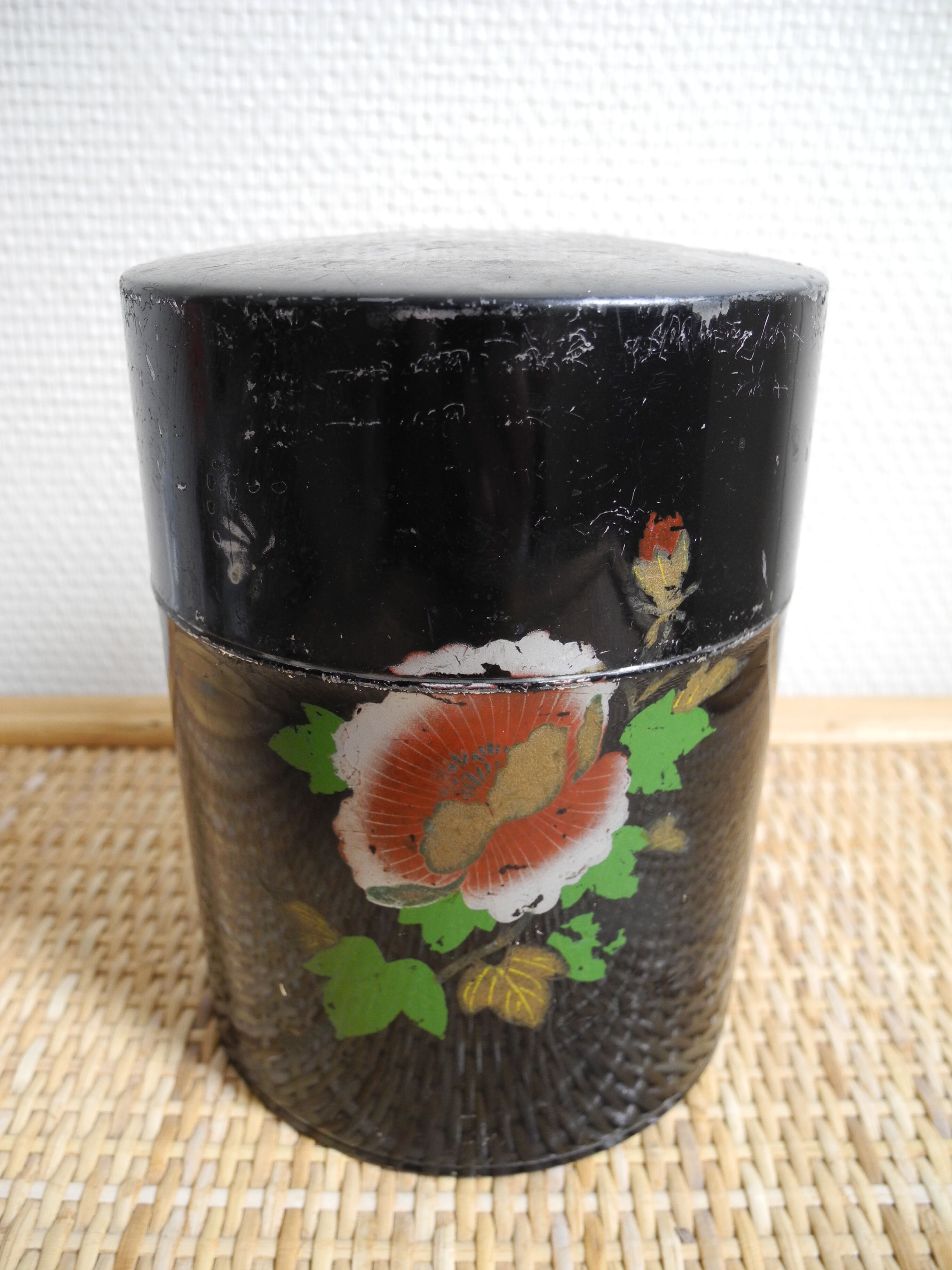 Old tea box painted sheet