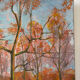 The Luxembourg Garden in Paris, oil on canvas signed.