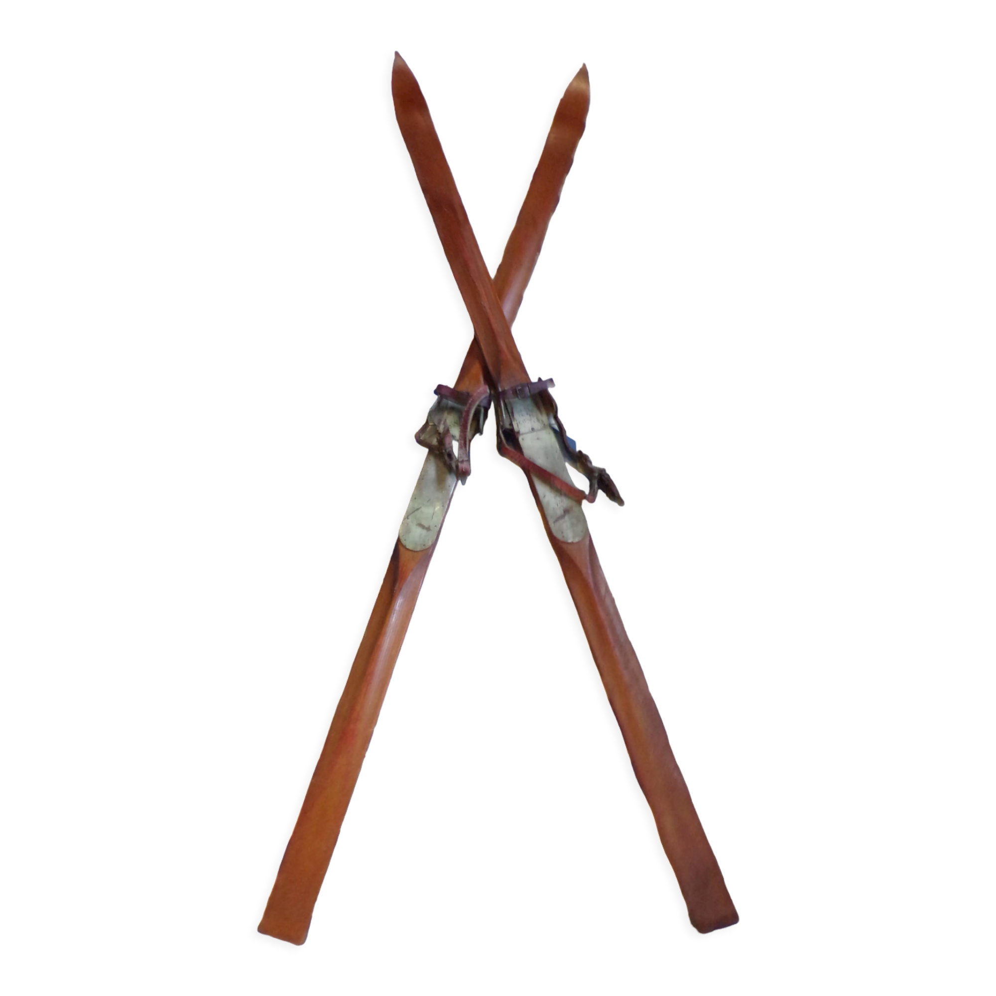 Vintage wooden skis 185 cm