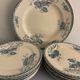 12 dessert plates and an art nouveau dish Royat de Sarreguemines