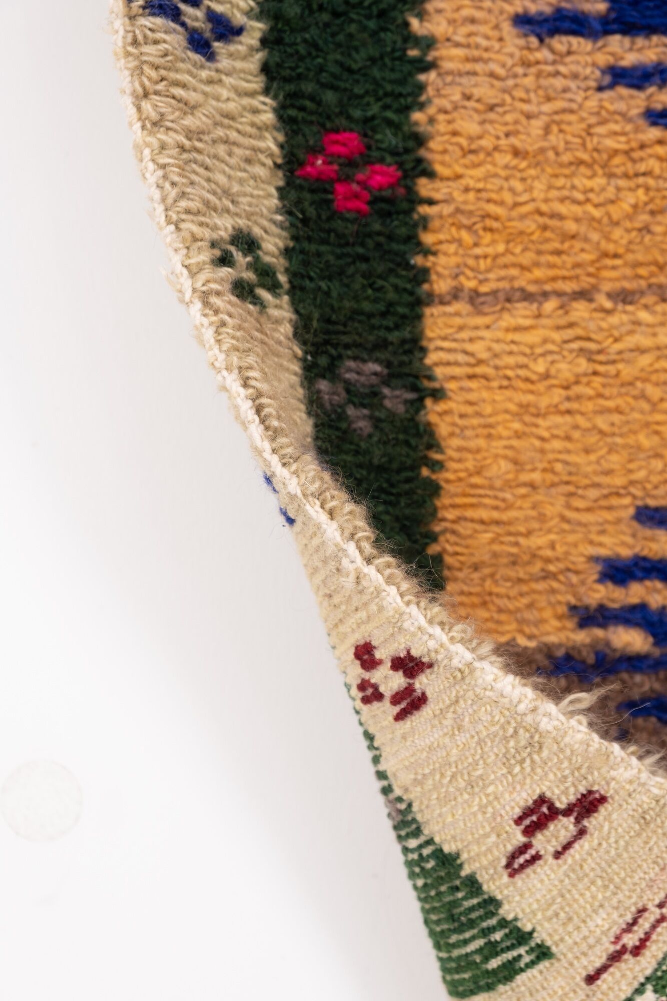 Turkish shaggy tulu carpet, 1970s