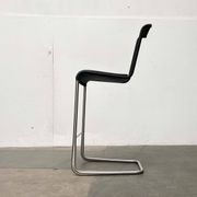 Vintage German cantilever bar stools B30 with leather cushions by Tecta and Jean Prouvé, set of 2.