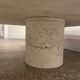 Table basse en travertin, Angelo Mangiarotti, Italy, 1970s