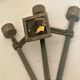 Pair of metal wall lamps from the 50