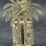 Brass palm towel rack