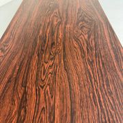 Antique and XXL Italian design coffee table from the 70s, rosewood veneer