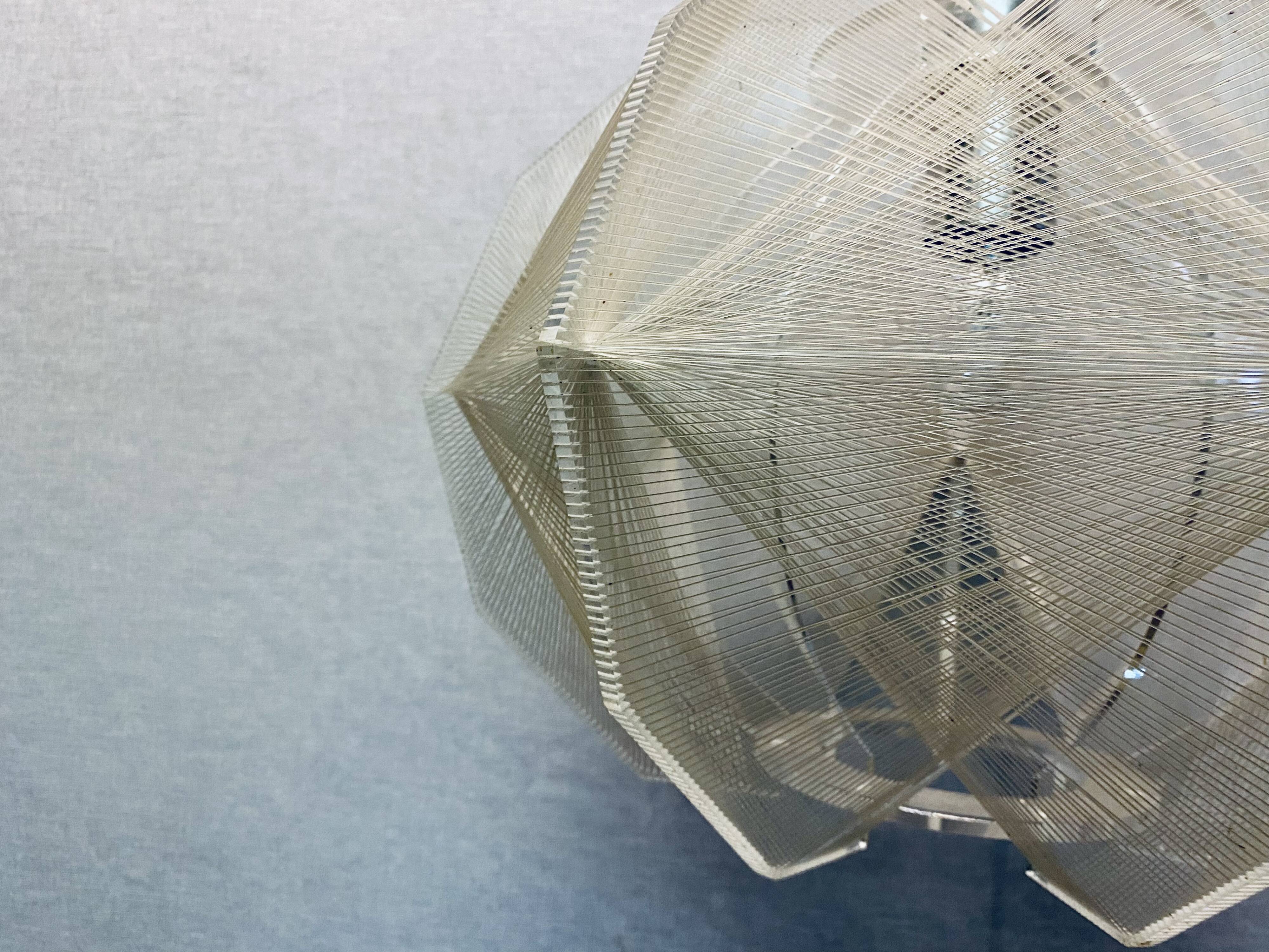 Space Age Sompex pendant lamp Perspex by Paul Secon