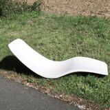 Charles Zublena fiberglass deck chair, 1960s