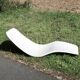 Transat chaise longue de Charles Zublena en fibre de verre, années 60