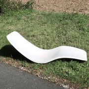 Charles Zublena fiberglass deck chair, 1960s