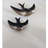 Ceramic swallows 70s