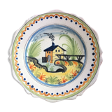 Assiette ancienne en faïence de Nevers XVIII ème