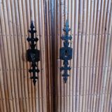 Buffet in rattan and vintage split bamboo