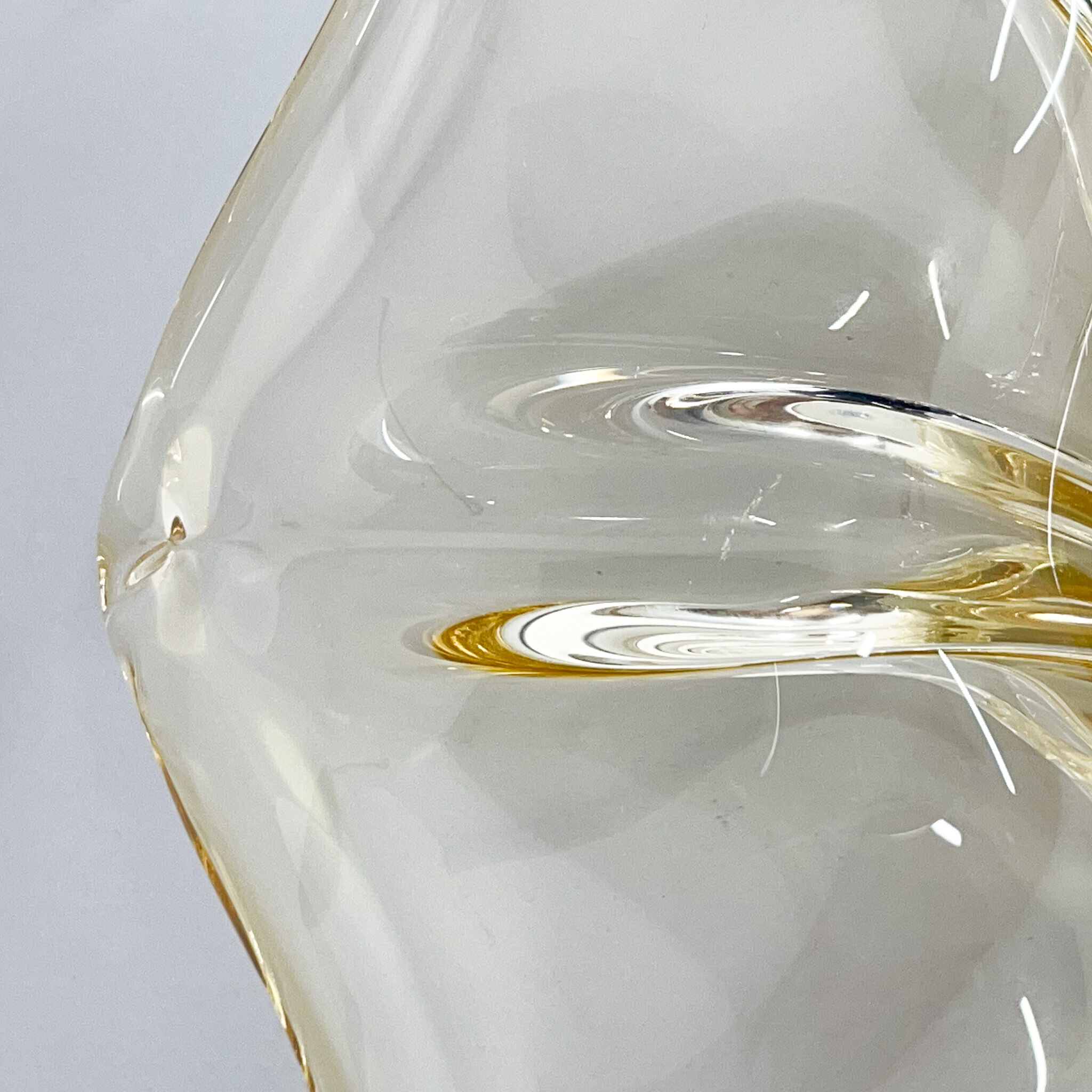 Czech Art Glass Bowl by Josef Hospodka for Chribska Glassworks, 1960s