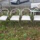 4 fauteuils acier tubulaire soudé seventies