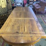 Solid oak monastery farm table