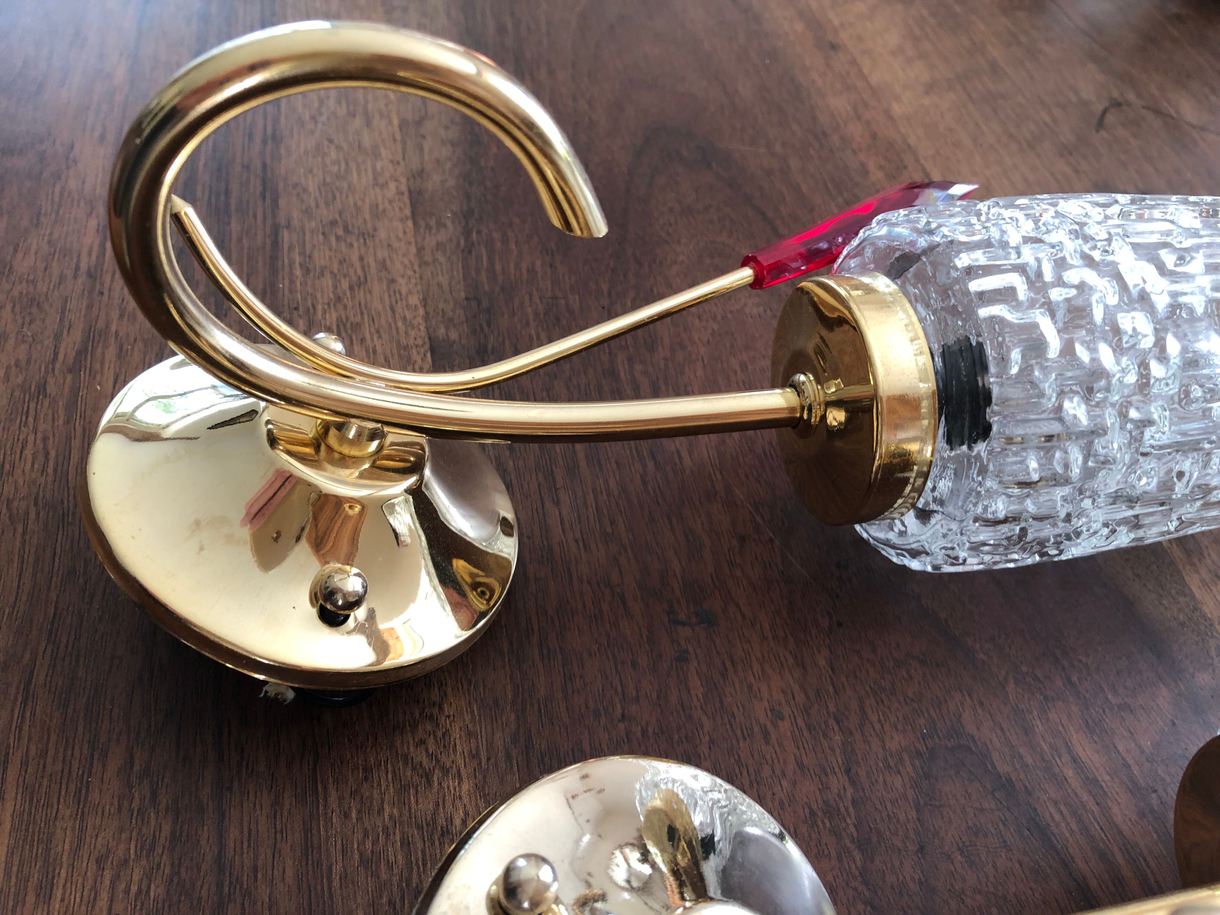 Pair of wall lamps 60s