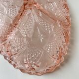 Serviteur en verre rose