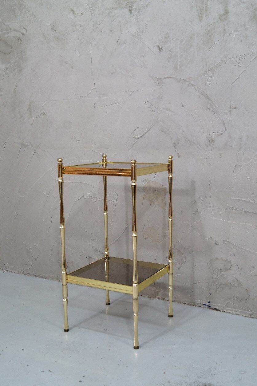 Hollywood Regency Italian brass etagere, 1970s