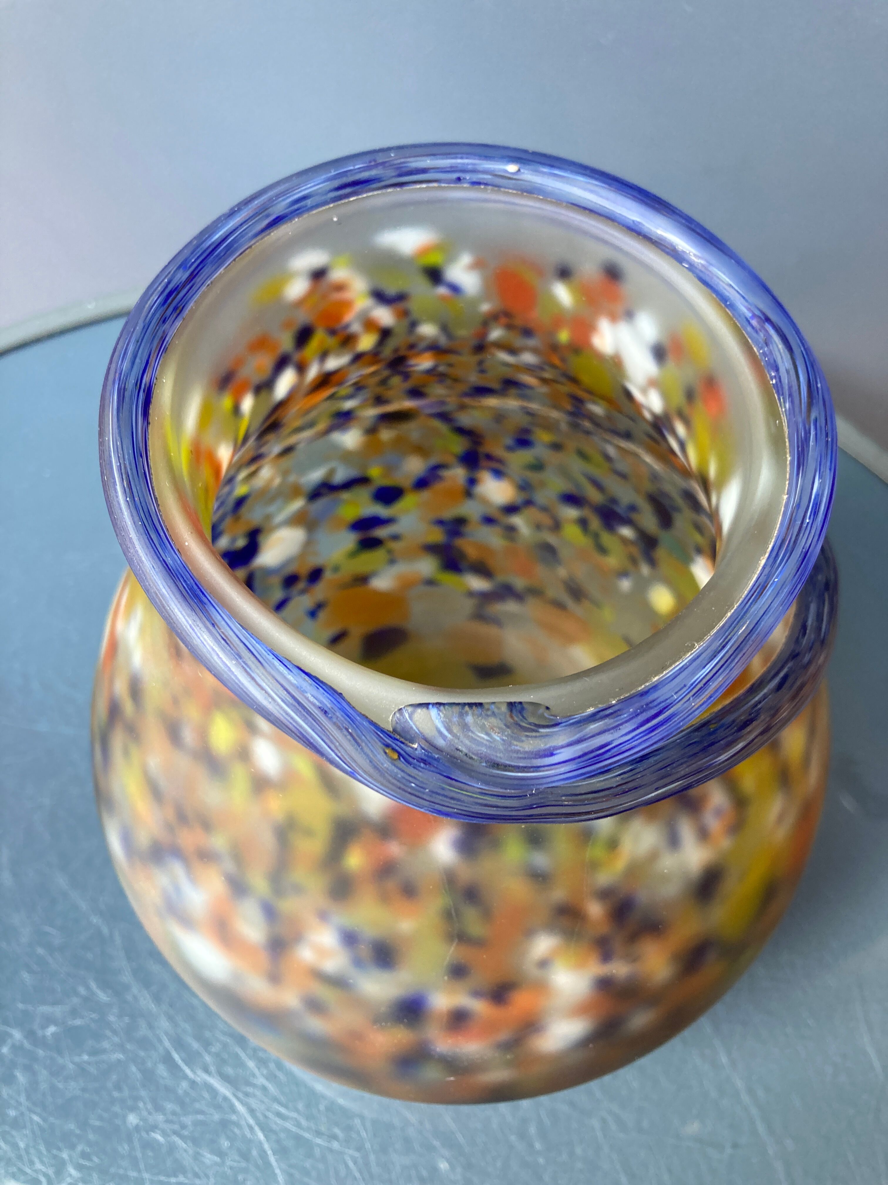Art Deco vase in glass paste - Muller Frères Luneville