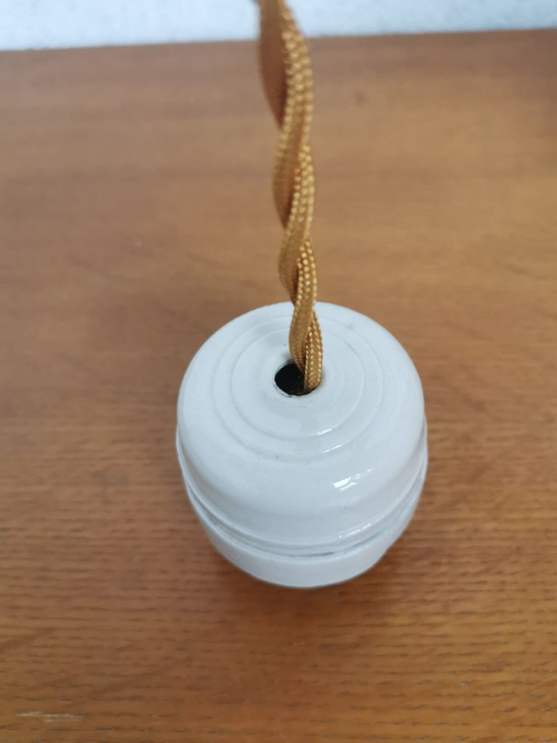 Vintage wicker pendant lamp