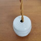 Vintage wicker pendant lamp