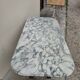 Antique cast iron and marble bistro restaurant table - 1.40m
