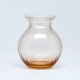 Miniature Art Deco vase, pink glass, Poland, 1930s