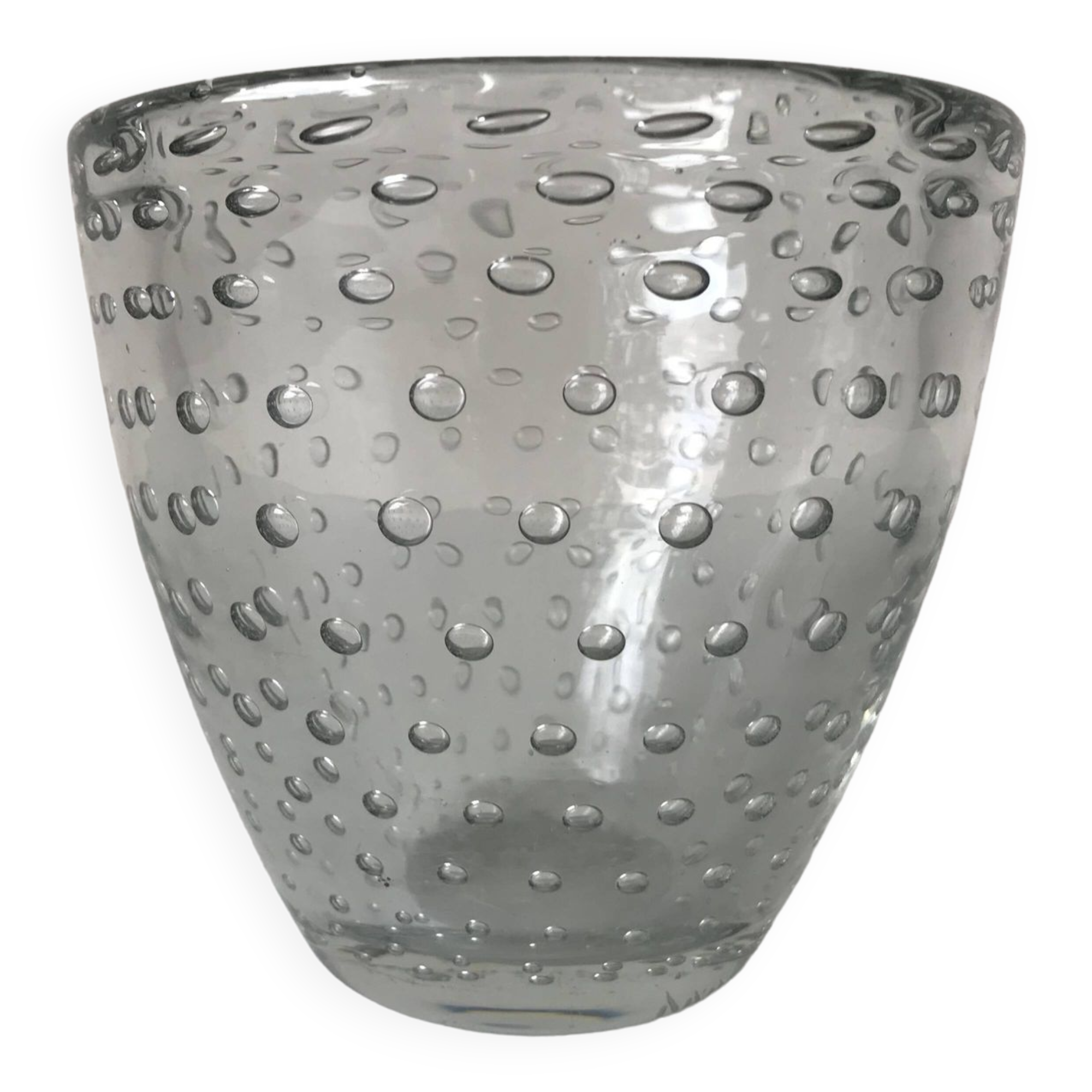 Daum Nancy France, bubble vase, circa 1930.