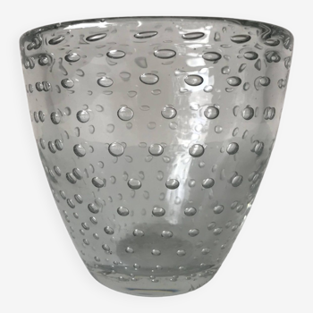 Daum Nancy France, bubble vase, circa 1930.