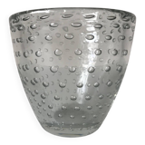 Daum Nancy France, bubble vase, circa 1930.