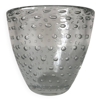 Daum Nancy France, bubble vase, circa 1930.