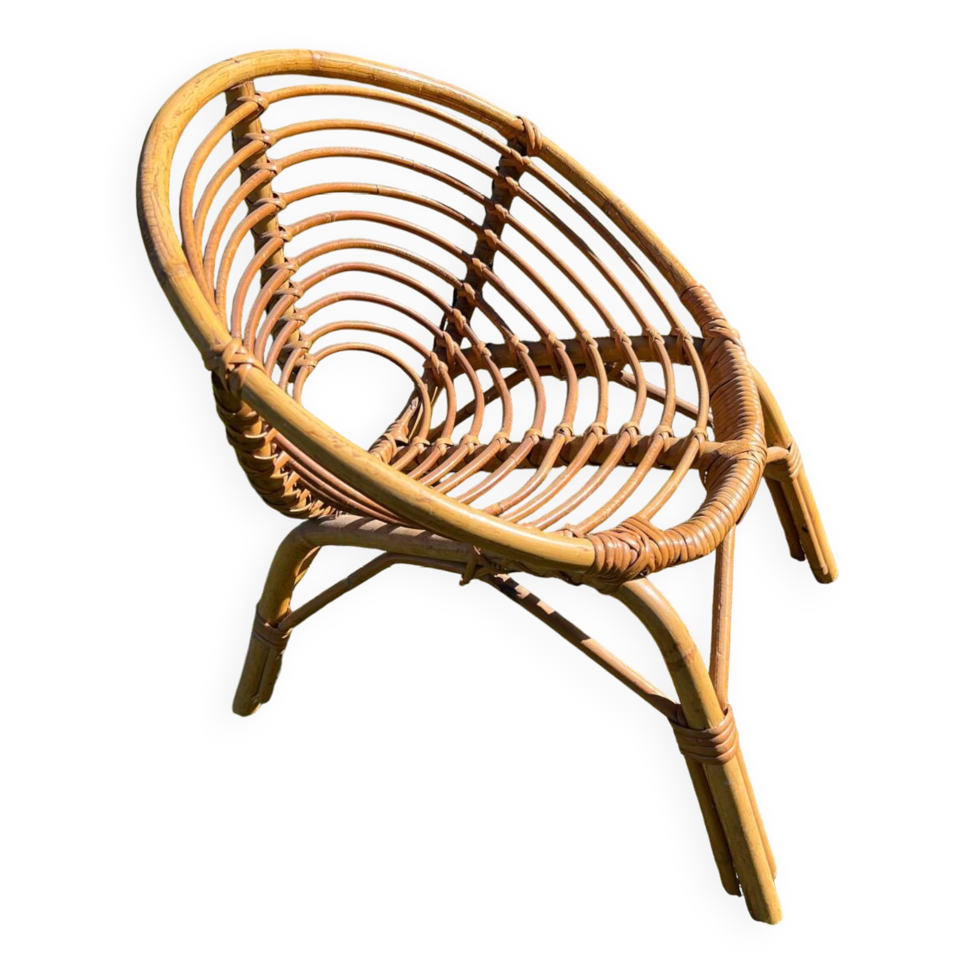 Children's rattan armchair