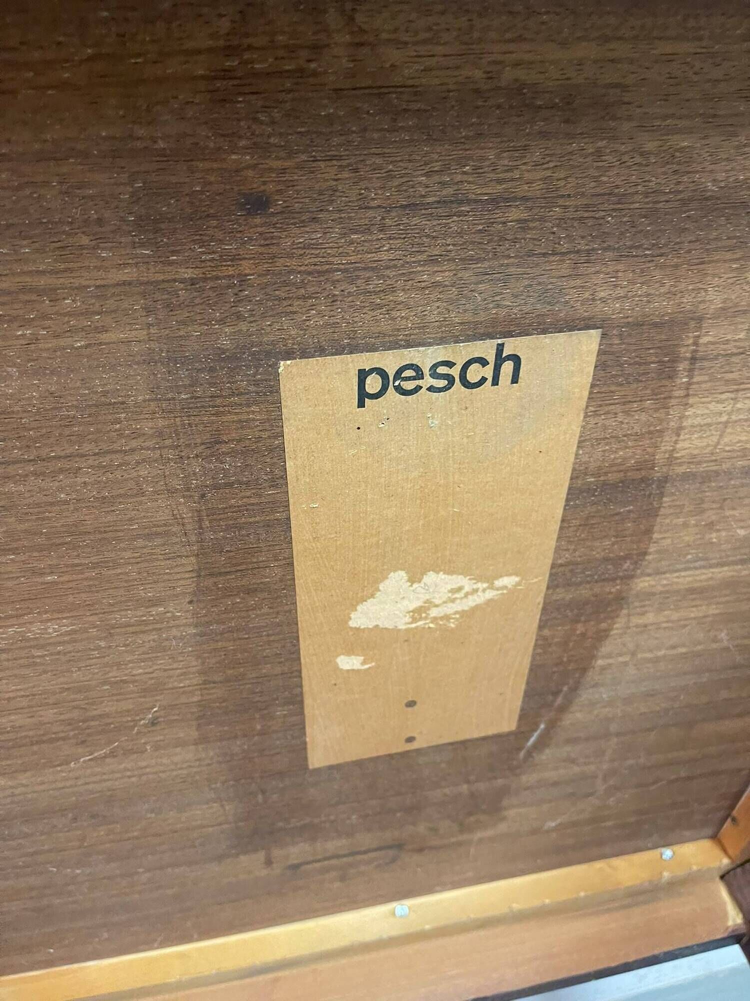 Rare Elegant Mid-Century Rosewood Coffee Table by Pesch. Germany, 1960s.