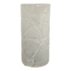 Vintage ice effect blown glass vase