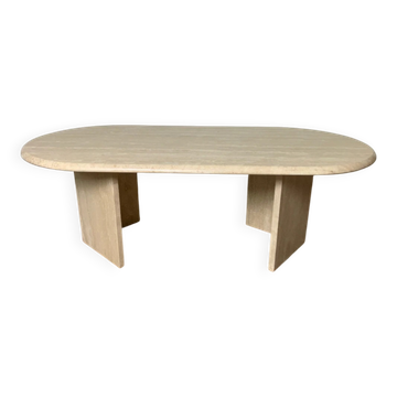 Travertine coffee table
